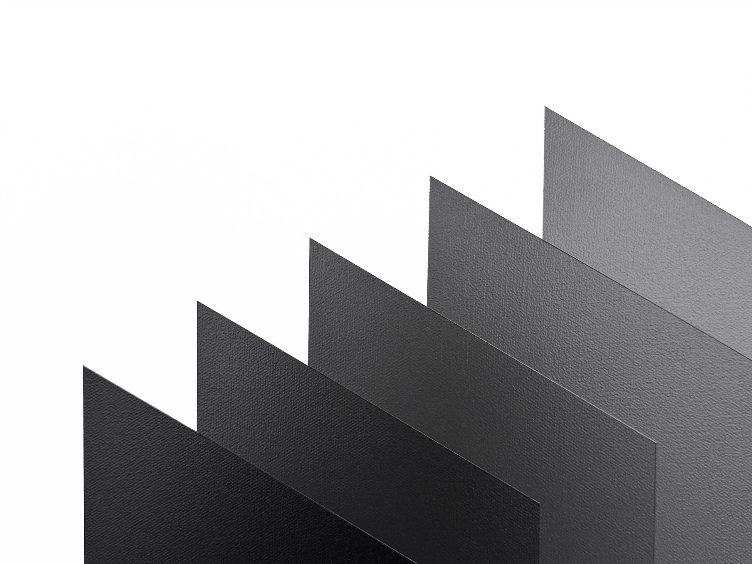 Macro view of ISGP highlighting the precise gray tonal shifts and the matte canvas texture, emphasizing the interaction between geometric rigor and physical surface.