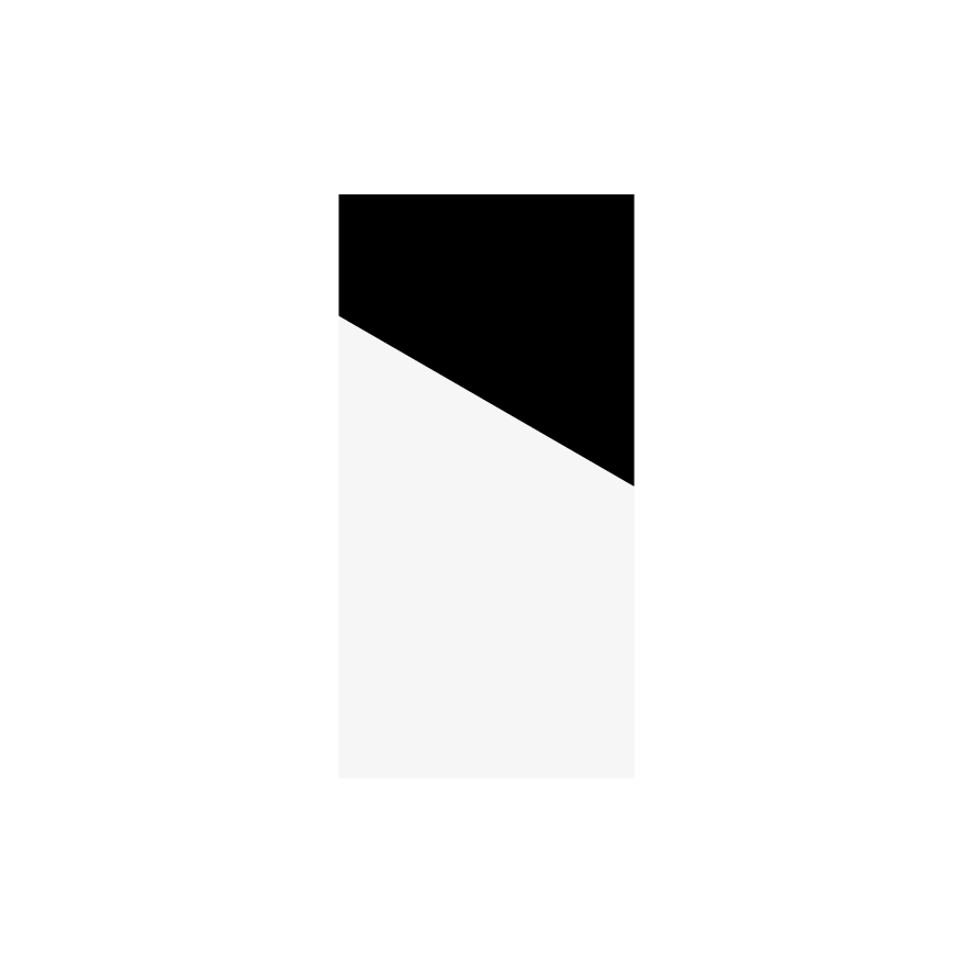 Vertical geometric black and white painting by Jean-Charles Kien.